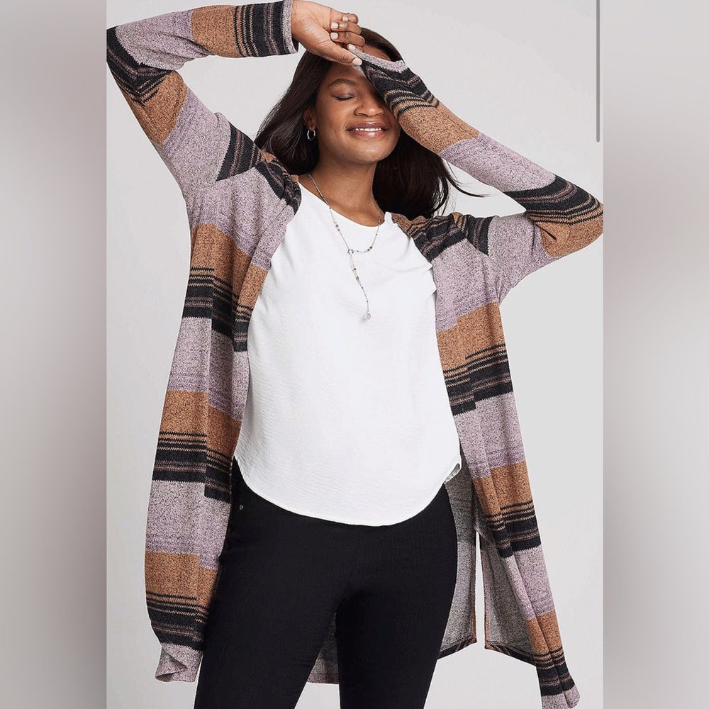 Maurice's spring lightweight duster cardigan size small